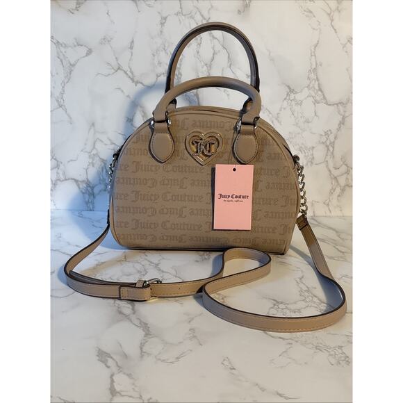 Juicy Couture Handbags - Juicy Couture Flawless Dome Satchel Heart Quilted Juice Bag Brand New With Tags